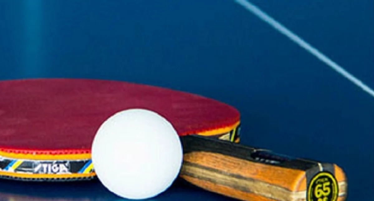 Tenis, Dziemiany Turniej tenisa stołowego młodzi sportowcy akcji - zdjęcie, fotografia