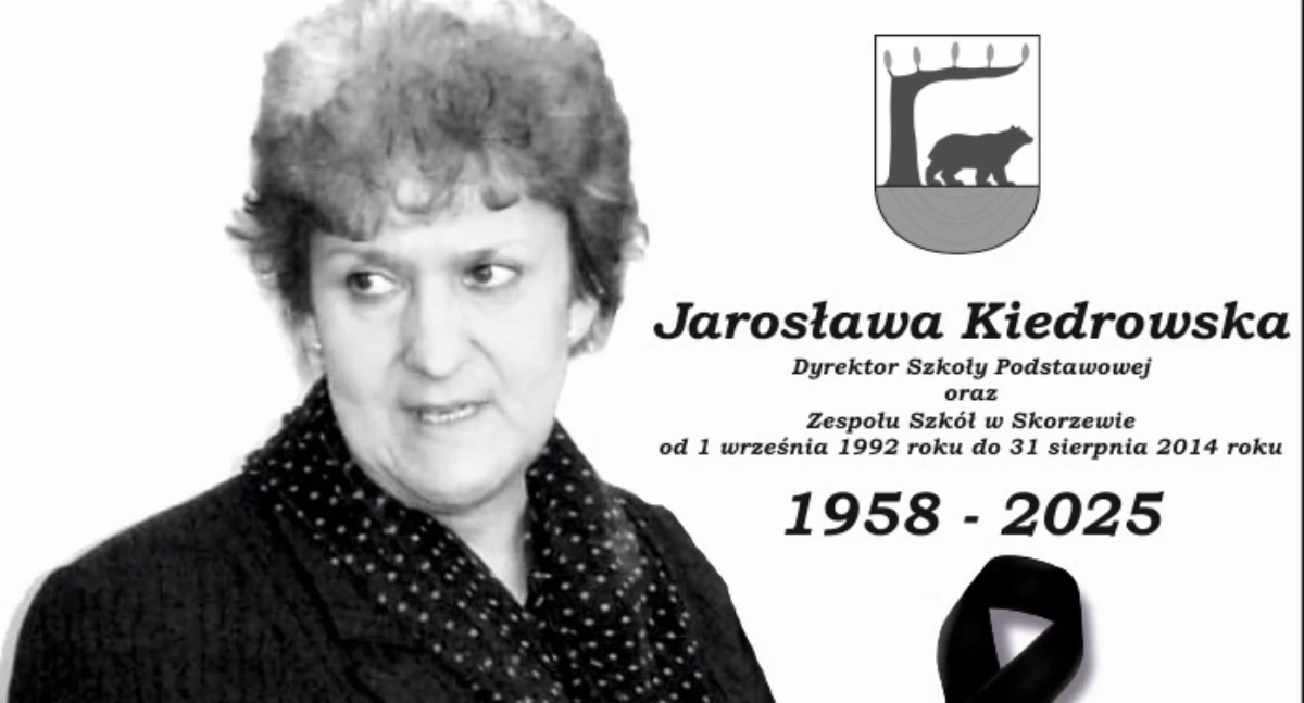 Odeszli od nas..., Odeszła Jarosława Kiedrowska pedagog nauczyciel dyrektor szkoły - zdjęcie, fotografia