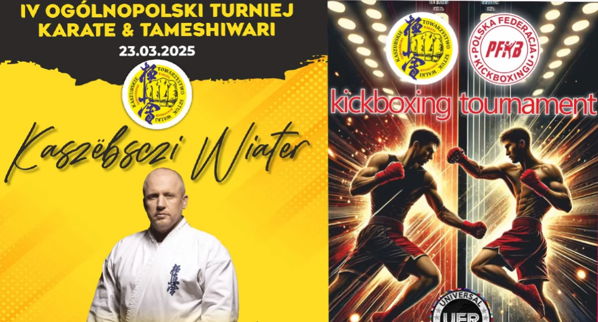 Sporty walki, Chmielno stolicą sztuk walki karatecy kickbokserzy akcji! Prestiżowy turniej marcu! - zdjęcie, fotografia