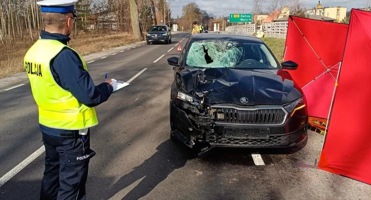 Wypadki, Głodowo Śmierć drodze żyje letni mężczyzna! - zdjęcie, fotografia