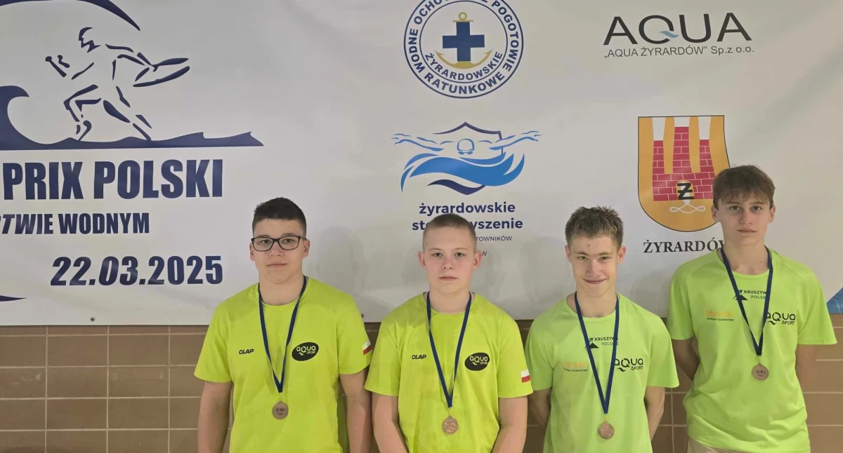 Pływanie, Zawodnicy Sport medalami Grand Polski Ratownictwie Wodnym - zdjęcie, fotografia