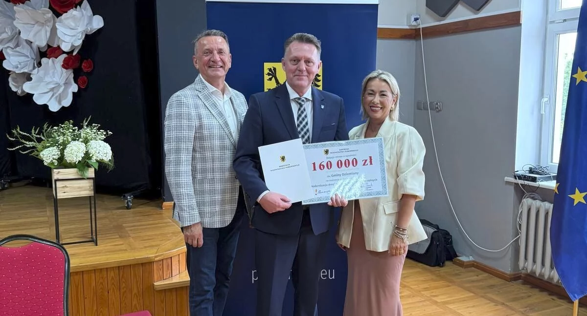 Inwestycje, Modernizacja drogi Dębinie Dziemiany Podpisano umowę dofinansowanie - zdjęcie, fotografia