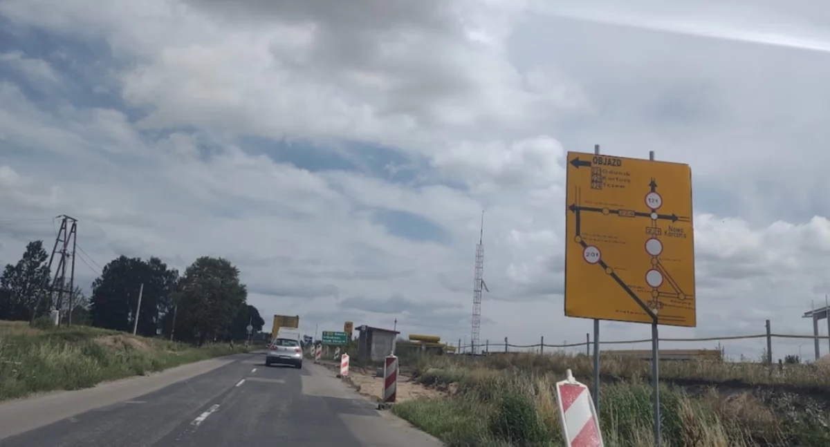 Transport, objazdy odcinku Kościerzyna Karczma Poważne utrudnienia kierowców! - zdjęcie, fotografia