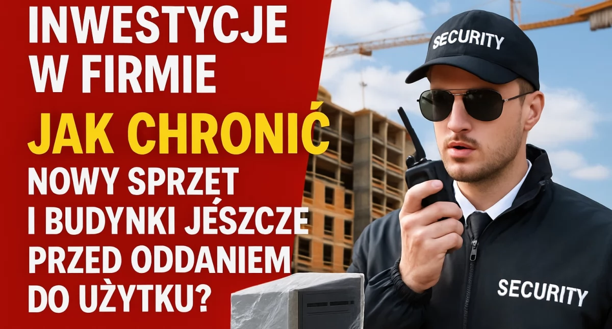 Biznes i finanse, Inwestycje firmie chronić sprzęt budynki jeszcze przed oddaniem użytku - zdjęcie, fotografia