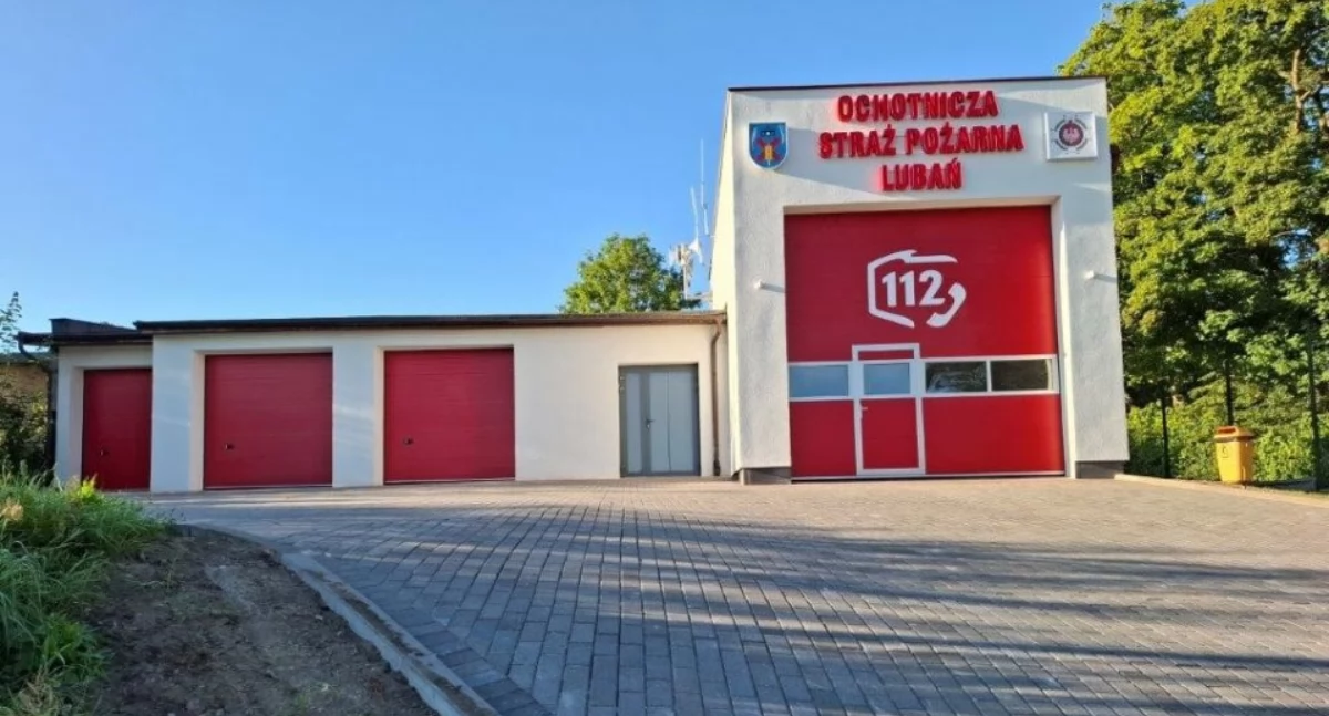 Inwestycje, remiza druhów Lubań Inwestycja ponad pół miliona złotych zakończona - zdjęcie, fotografia