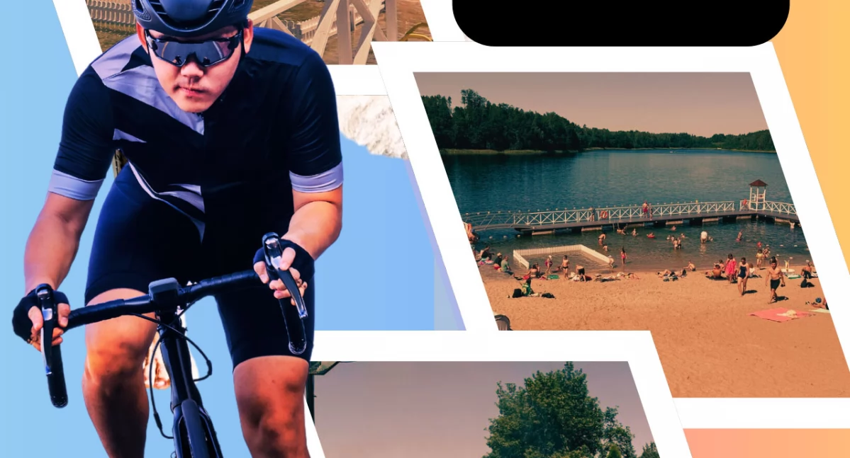 Triathlon, Dziemiański Triathlon wyzwanie dużych małych - zdjęcie, fotografia
