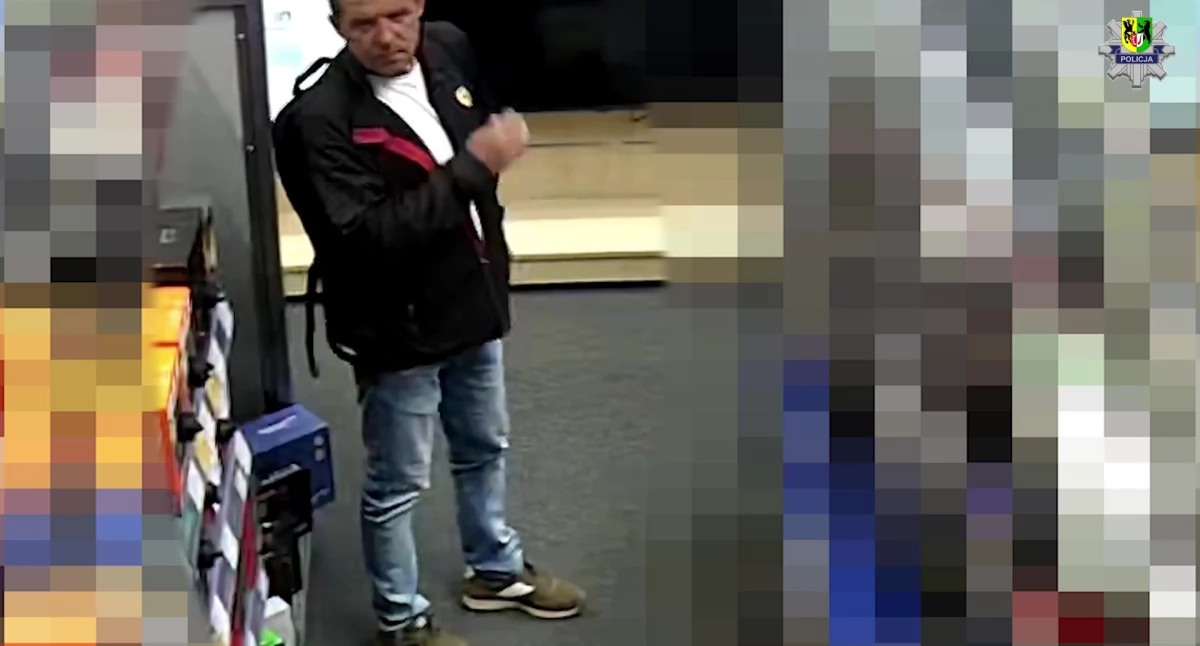 Kronika policyjna, Policja szuka mężczyzny podejrzany kradzież [FILM] - zdjęcie, fotografia