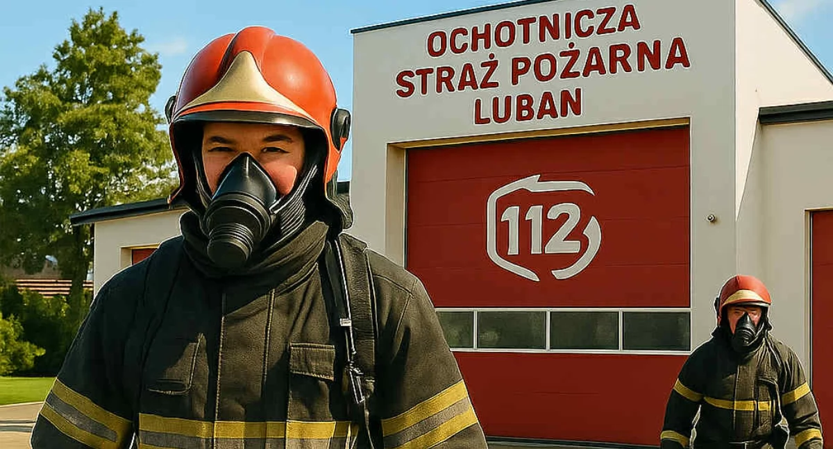 Straż pożarna, Lubań świętuje Otwarcie zmodernizowanej remizy prezentacja nowego strażackiego - zdjęcie, fotografia