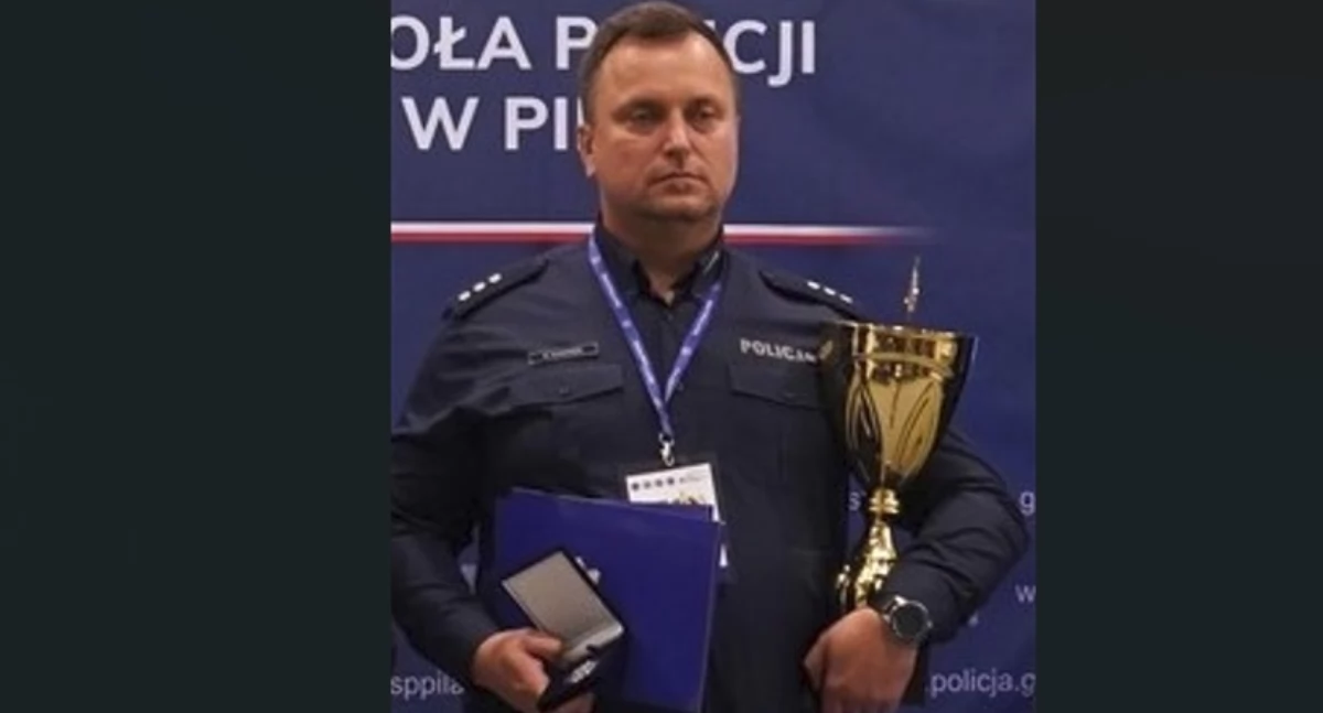 Policja, Mariusz Kunowski wśród najlepszych policjantów Polsce! - zdjęcie, fotografia