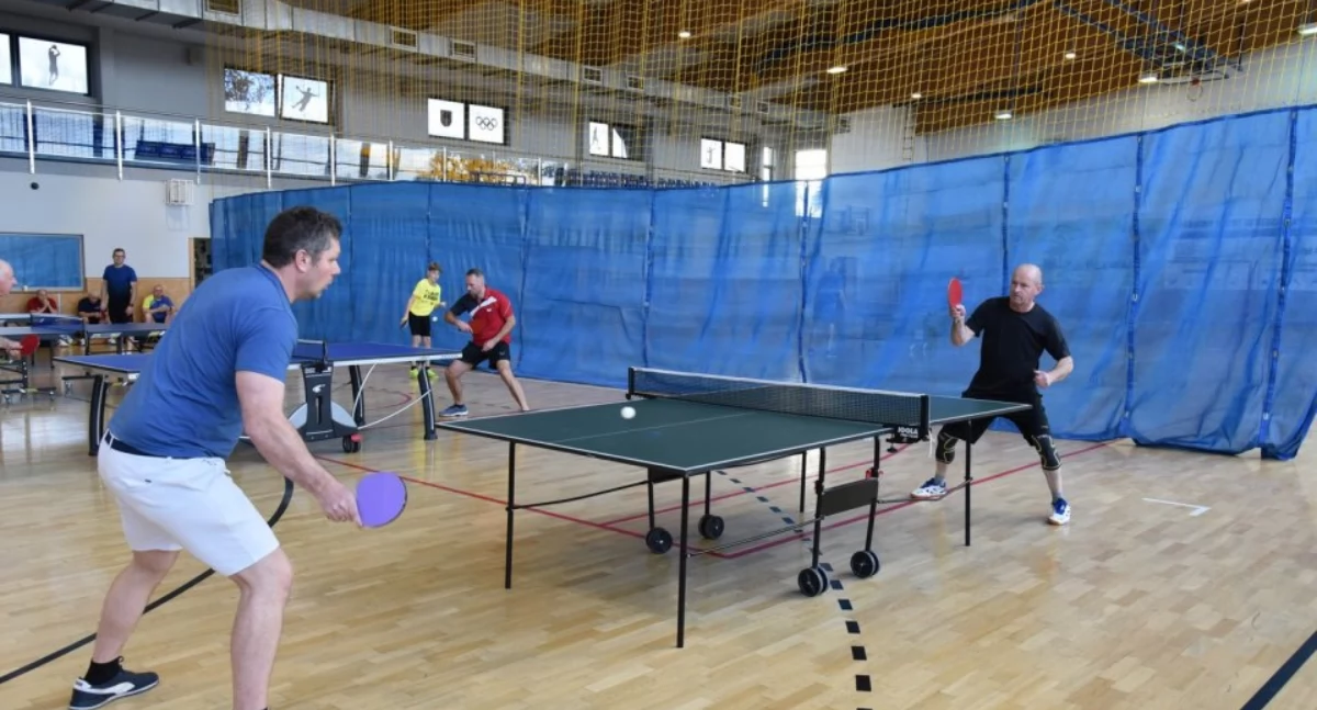 Tenis, Rozpoczęła rywalizacja Grand Gminy Karczma tenisie stołowym - zdjęcie, fotografia
