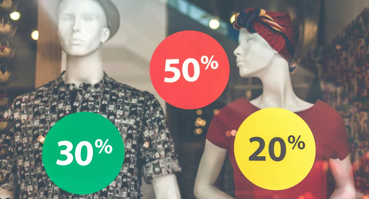 Styl życia, Kupony rabatowe wyprzedaże zimowe kupować taniej złapać fałszywe promocje - zdjęcie, fotografia