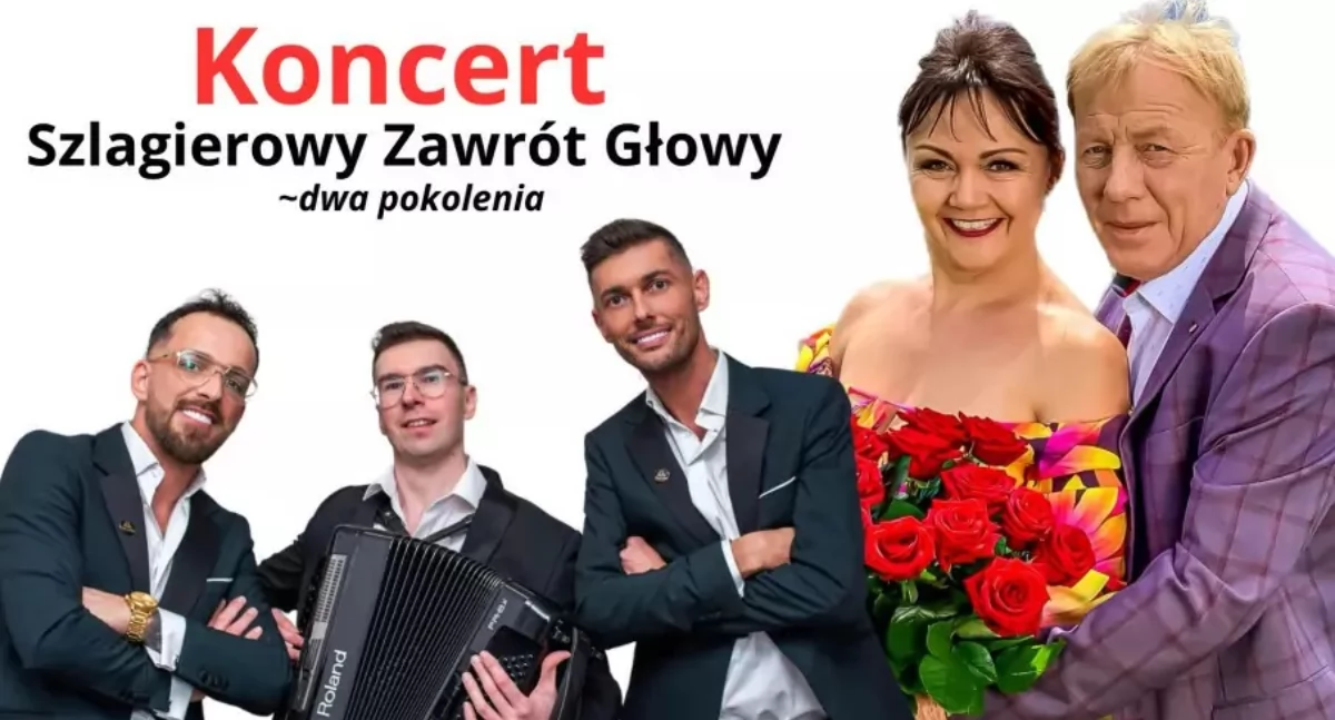 Zapowiedzi, Szlagierowy Zawrót Głowy koncert Kościerzynie - zdjęcie, fotografia