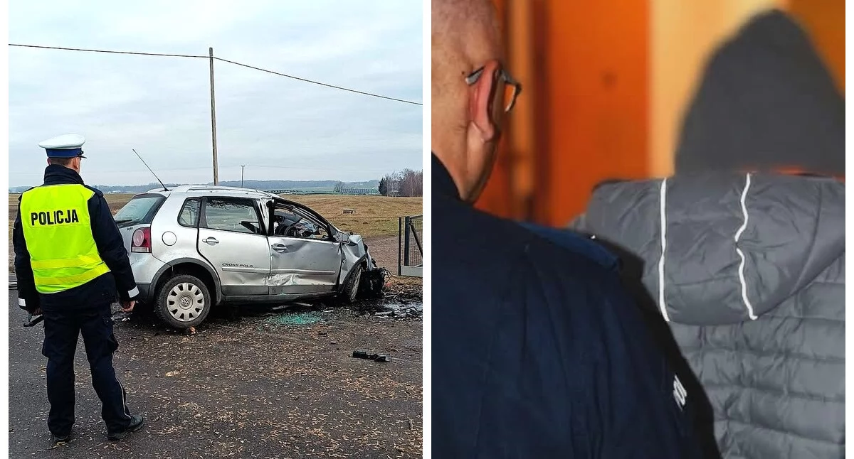 Wypadki, Tragedia Policja zatrzymała letniego mężczyznę! - zdjęcie, fotografia