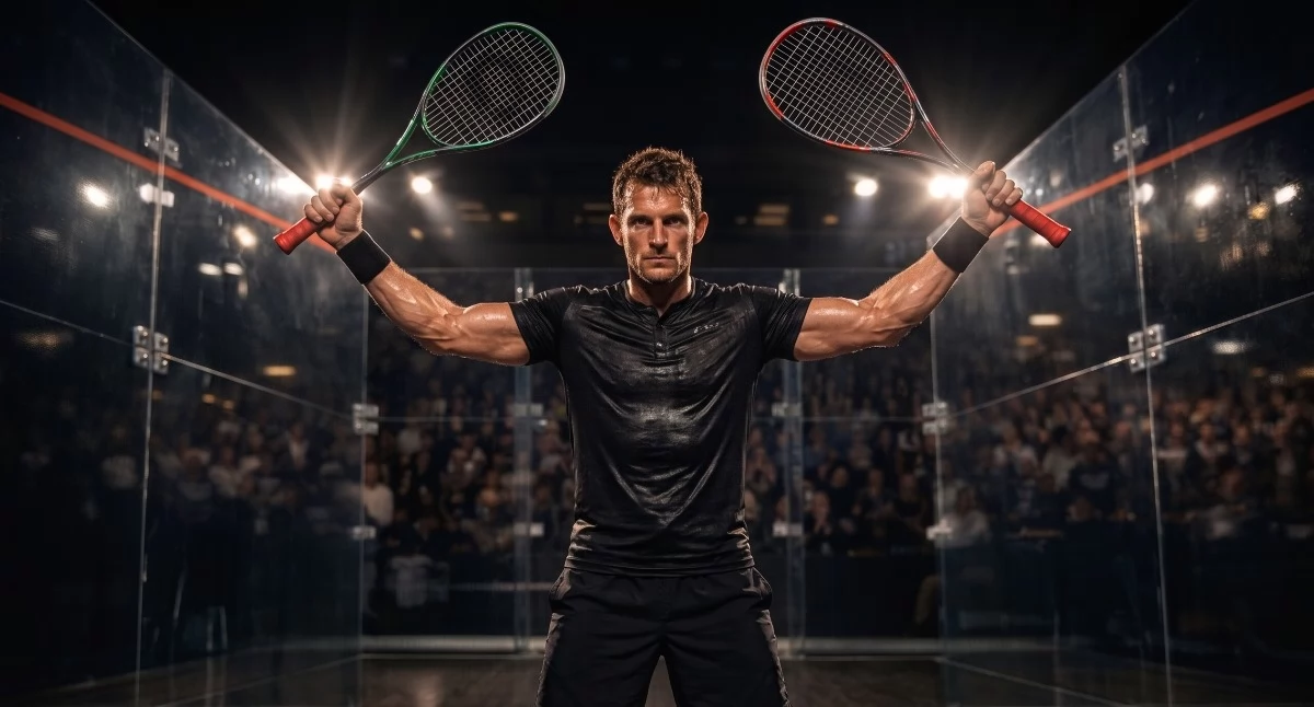 Pozostałe sporty, Rakiety squasha dlaczego doświadczeni gracze zawsze mają najmniej - zdjęcie, fotografia