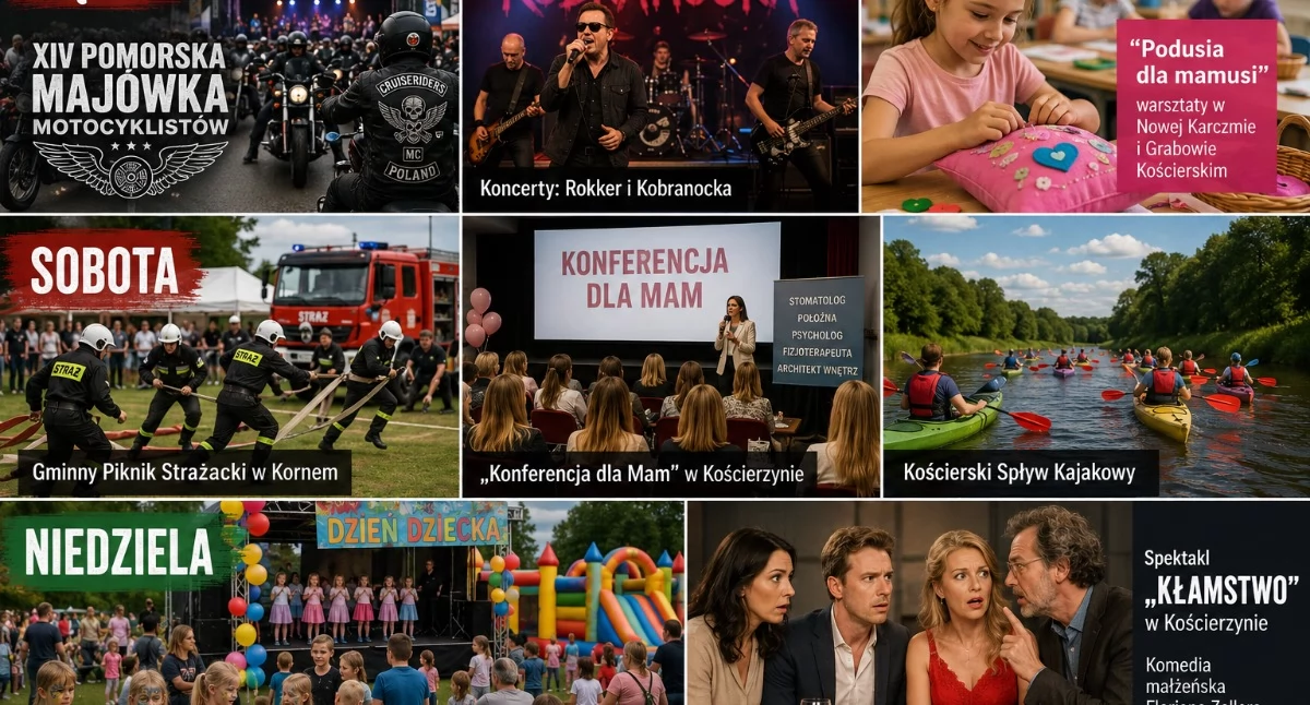 Zapowiedzi, Weekend motocyklami piknikami strażackimi zmaganiami - zdjęcie, fotografia