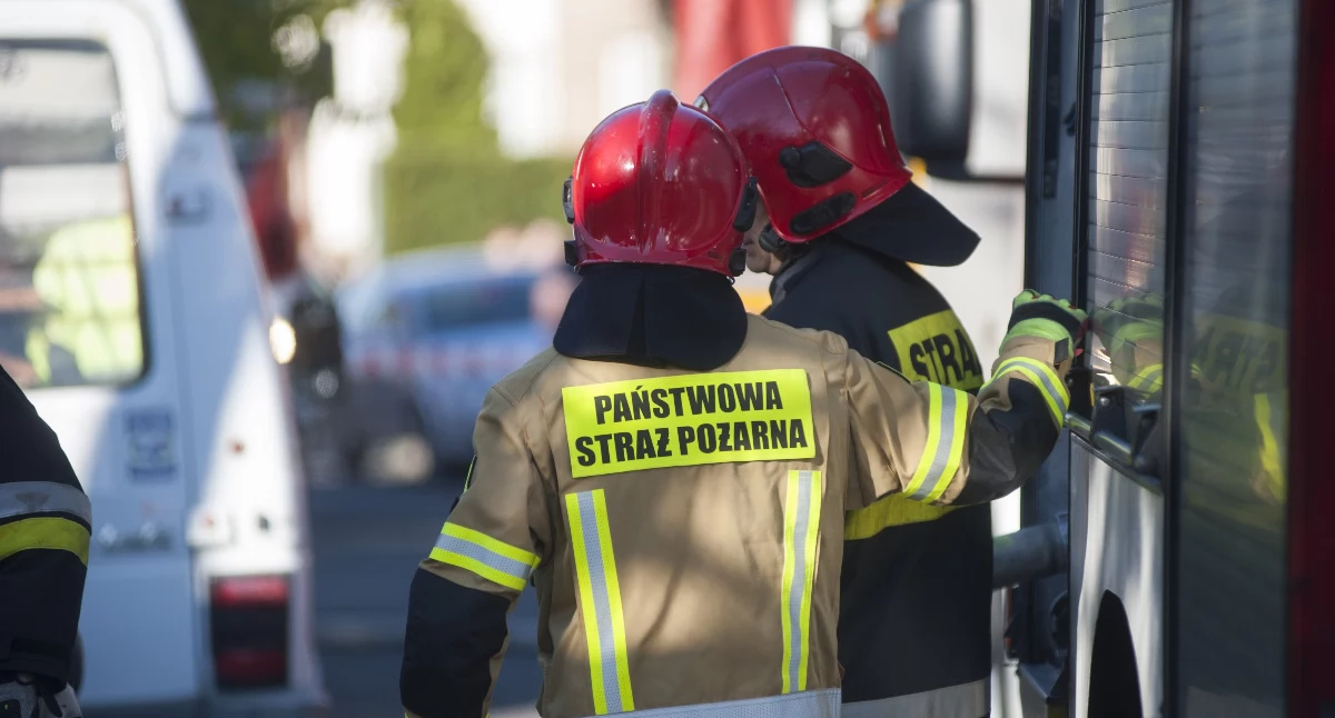 Straż pożarna, stanął płomieniach Staszica Kościerzynie - zdjęcie, fotografia