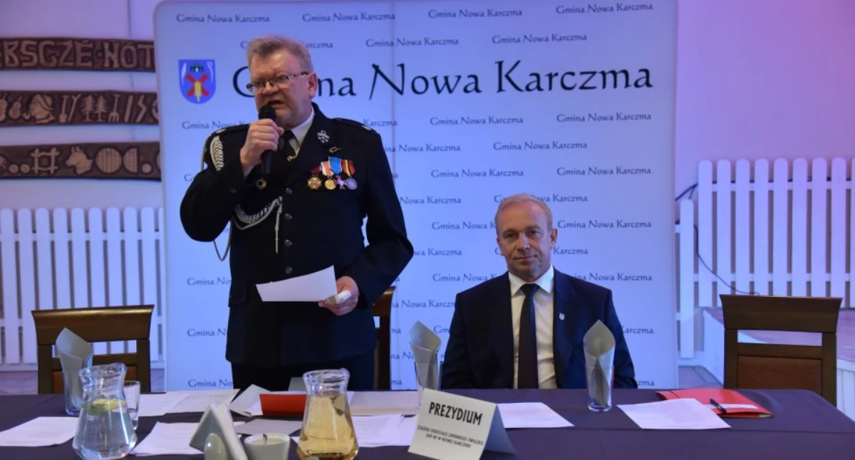 Straż pożarna, Strażacki zjazd druhów Karczma Marek Wołoszyk ponownie prezesem kolejną kadencję - zdjęcie, fotografia