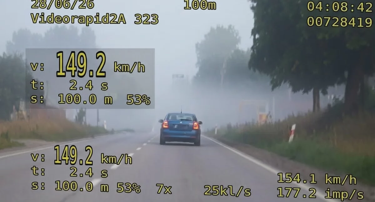 Kronika policyjna, Wyprzedziła radiowóz pomknęła Drogo zapłaciła! - zdjęcie, fotografia
