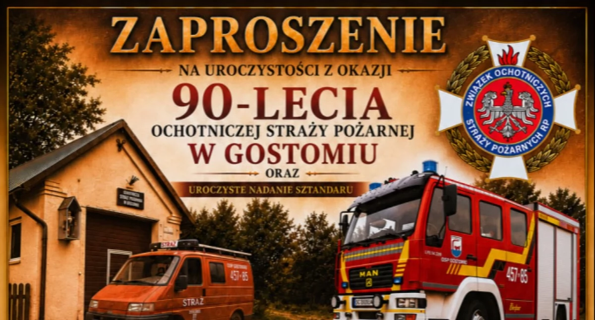 Straż pożarna, Dziewięć dekad służby poświęcenia Gostomiu świętuje lecie - zdjęcie, fotografia