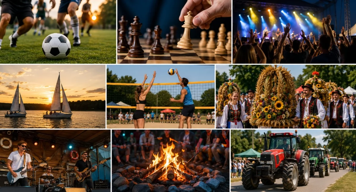 Zapowiedzi, Weekend pełen atrakcji powiecie kościerskim Sport muzyka regaty dożynki - zdjęcie, fotografia