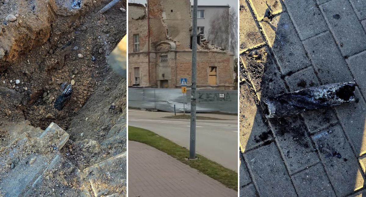 Pożary, Ogień wydobywał ziemi Niebezpieczna awaria Kościerzynie - zdjęcie, fotografia