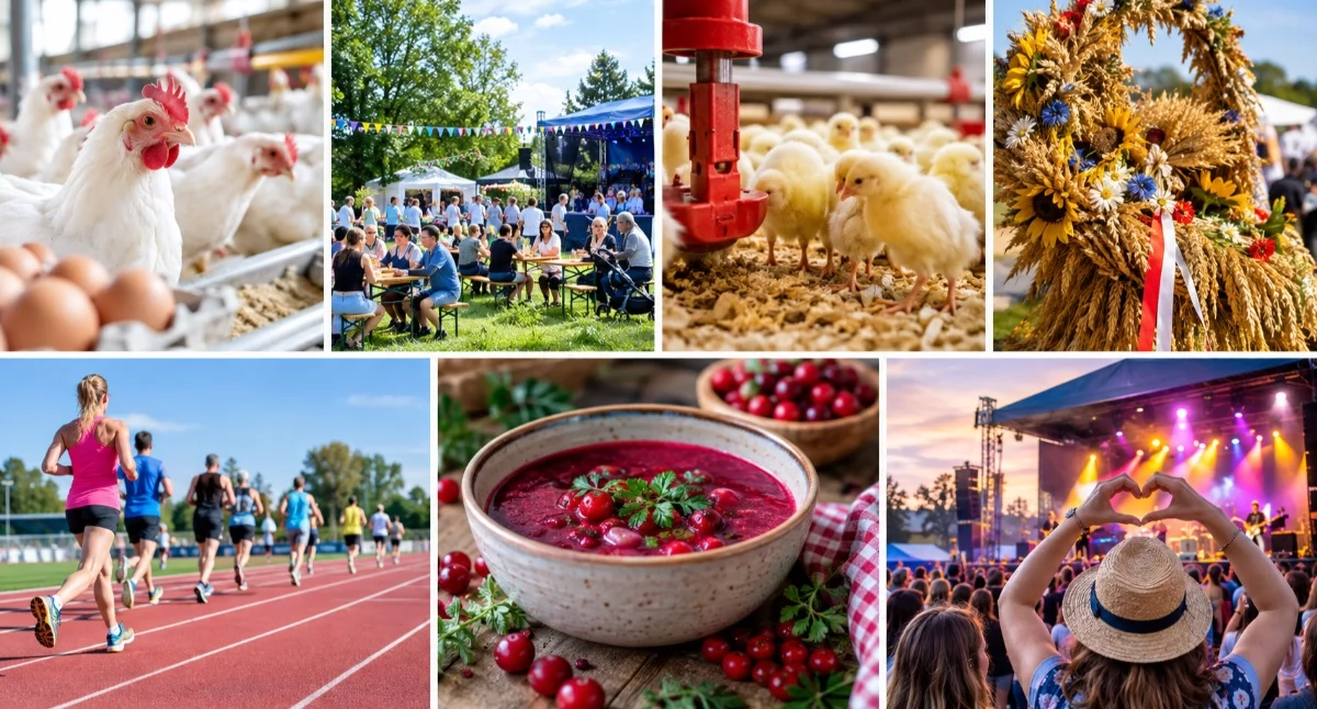 Zapowiedzi, Dożynki Festiwal Żurawiny sportowe emocje wydarzy weekend powiecie kościerskim - zdjęcie, fotografia