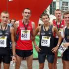 Stoją od lewej: Kamil Wołoszyk, Leszek Zblewski, Maciej Kerszen, Daniel Pek i Mateusz...