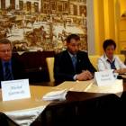 Podczas konferencji zaprezentowali się główni działacze klubu /fot. dad