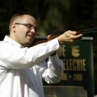Piotr Lizakowski, starosta kościerski, na pikniku Myśliwskim  /fot. FP