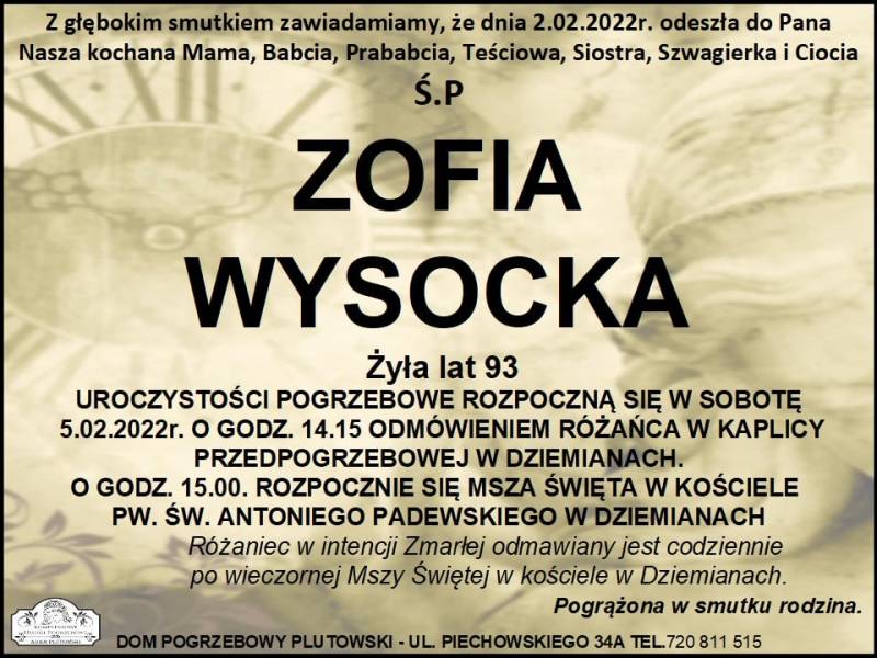 Zofia Wysocka