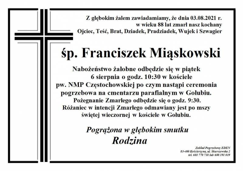 Franciszek Miąskowski