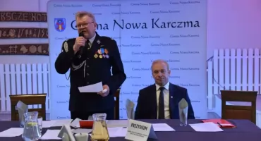 Strażacki zjazd druhów z gm. Nowa Karczma. Marek Wołoszyk ponownie prezesem na kolejną kadencję