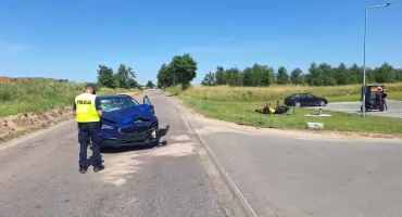 Wiele. Dwójka dzieci i motocyklista ucierpieli w poważnym wypadku. W akcji śmigłowiec LPR!