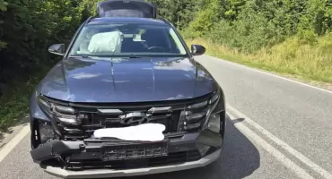 Groźna kolizja na drodze 235 w okolicach Radunia