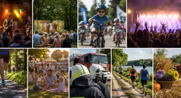 Weekend z Burymi Misiami, Rajdem Rowerowym, dożynkami, turniejem sołectw, festynami i koncertami