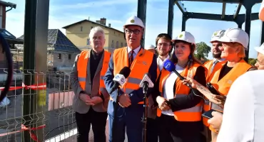 Marszałek Sejmu Włodzimierz Czarzasty w Kościerzynie i Będominie